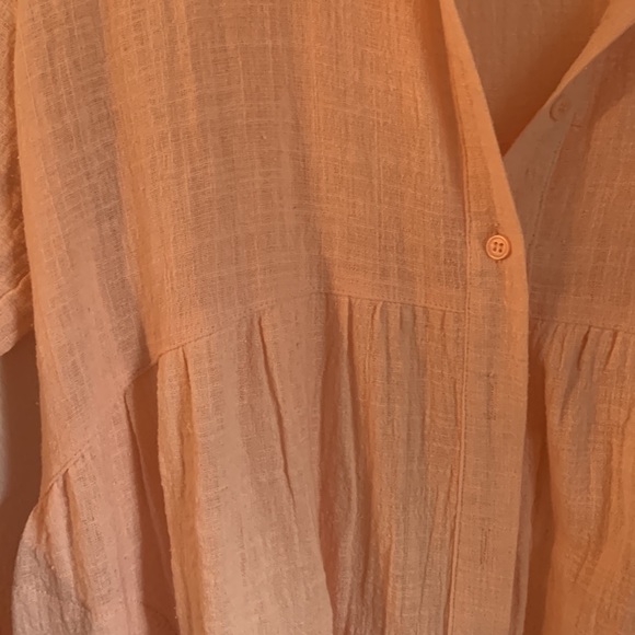 Size large Pink button up top. Never worn. - Picture 2 of 2